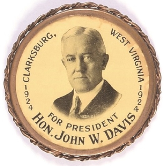 Hon. John W. Davis Clarksburg, W. Va. Pin