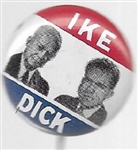 Ike and Dick Litho Sample Pin With Black Photos