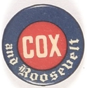 Cox and Roosevelt RWB Celluloid