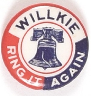 Willkie Ring it Again Celluloid