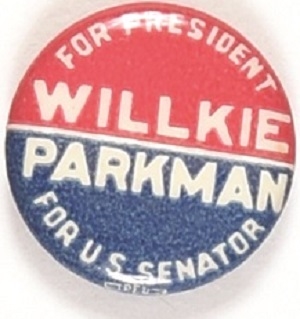 Willkie, Parkman Massachusetts Coattail