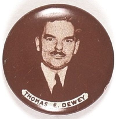 Dewey Brown and White Litho