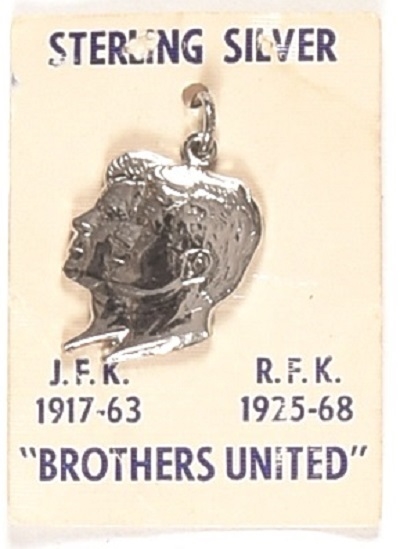 Kennedy "Brothers United" Pin and Card