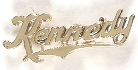 Kennedy Script Lettering Name Pin