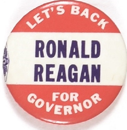 Let's Back Ronald Reagan for Governor