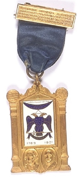Harding Masonic Badge