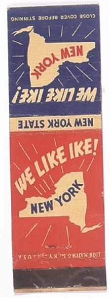 We Like Ike New York Matchbook Cover