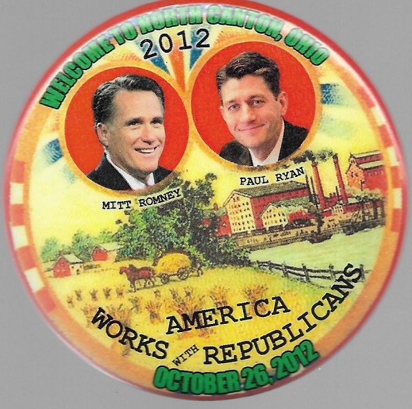 Romney, Ryan Welcome to North Canton, Ohio