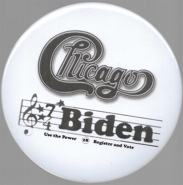 Biden Chicago 4 Inch Celluloid