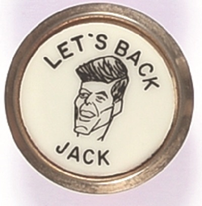 Lets Back Jack Black Lettering Tie Clasp