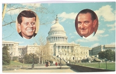 Kennedy, Johnson Color Postcard