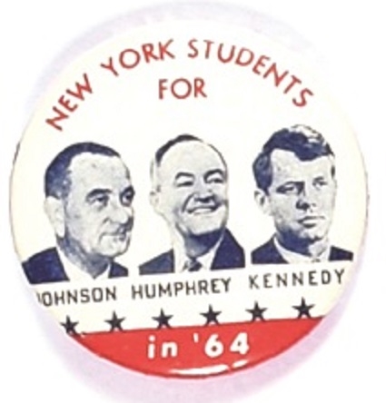 NY Students for Johnson, Humphrey, Kennedy Red Version