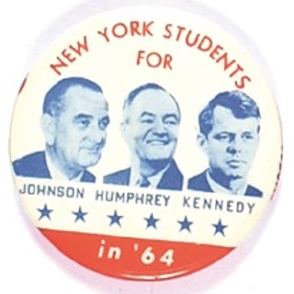 NY Students for Johnson, Humphrey, Kennedy Orange Version