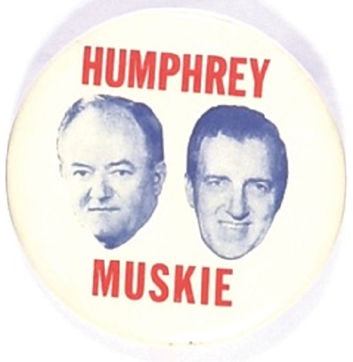 Humphrey, Muskie Red, White and Blue Jugate