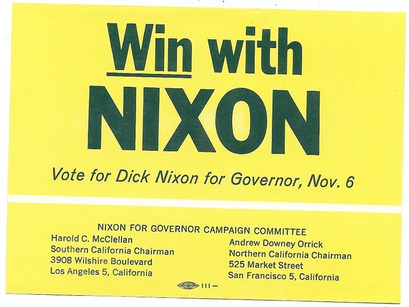 Dick Nixon's Pledges for a Better California 