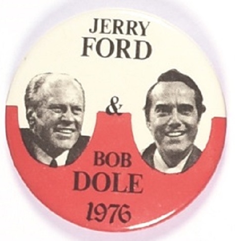 Jerry Ford and Bob Dole White Top Jugate