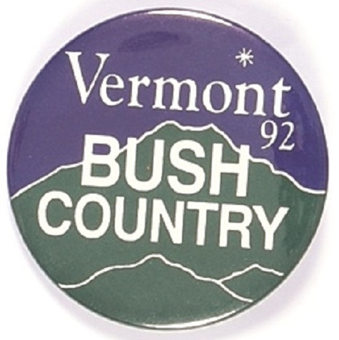 Vermont is Bush Country