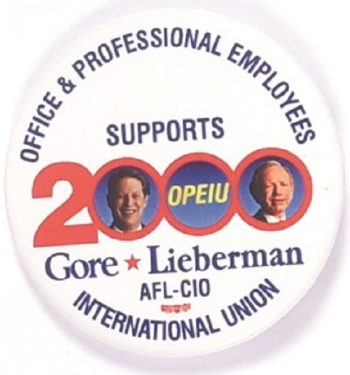 Gore, Lieberman OPEIU Labor Jugate