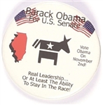 Obama US Senate Illinois Black Letters