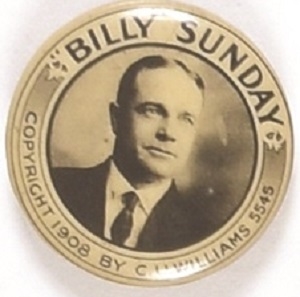 Billy Sunday 1908 Celluloid