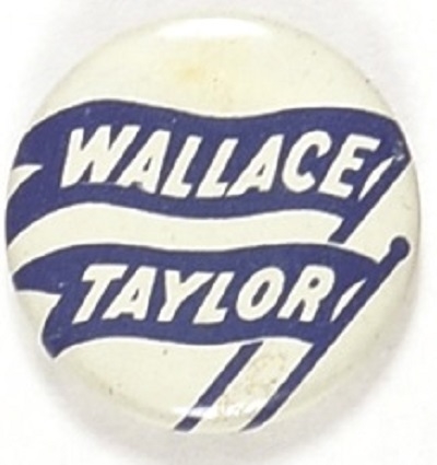 Wallace, Taylor Blue Flags Progressive Party Litho