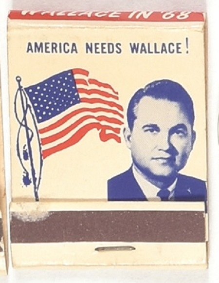 America Needs Wallace Matchbook