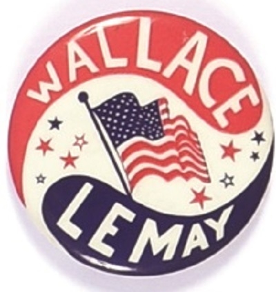 Wallace, LeMay Flag Celluloid