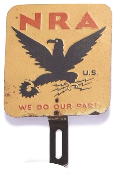 NRA We Do Our Part Metal License