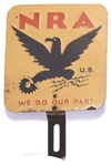 NRA We Do Our Part Metal License