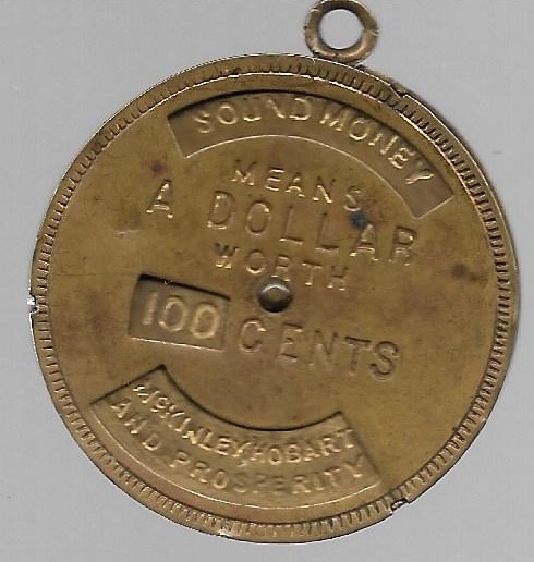 McKinley, Hobart Broken Eagle Mechanical Medal