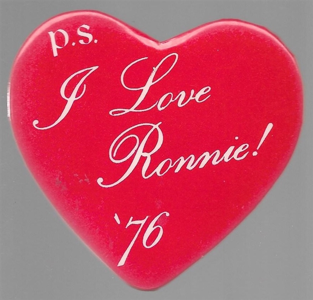 I Love Ronnie Heart-Shaped Pin