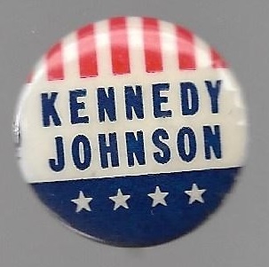 Kennedy, Johnson Upside Down Pin 