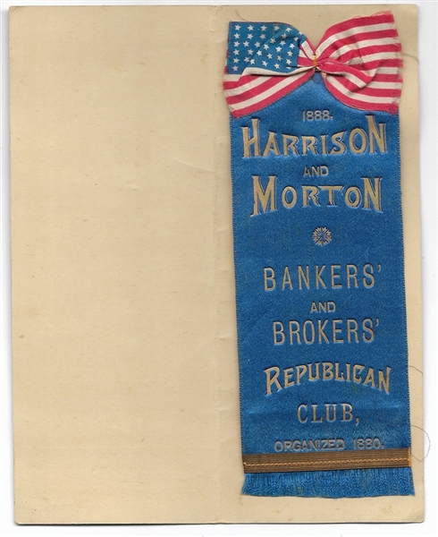 Harrison, Morton Bankers' and Brokers' Ribbon and Card
