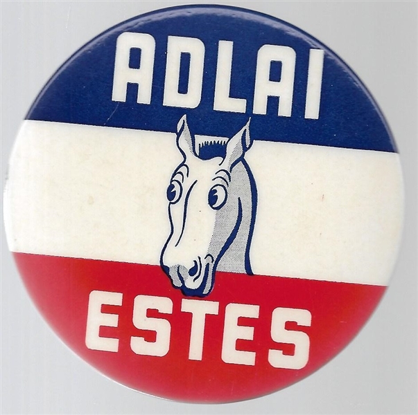 Adlai and Estes Democratic Donkey 