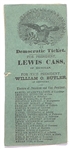 Lewis Cass Paper Ballot