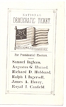 Buchanan Democratic Ticket Ballot