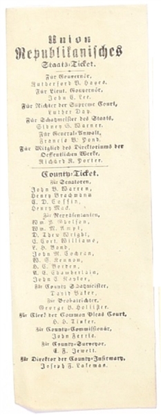 Hayes Ohio German Language Ballot