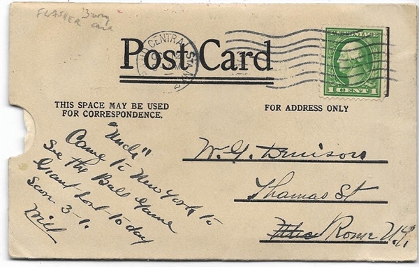 Wilson, TR, Taft 1912 Flasher Postcard