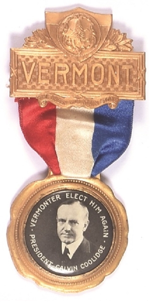 Coolidge Vermonter Elect Him Again Badge