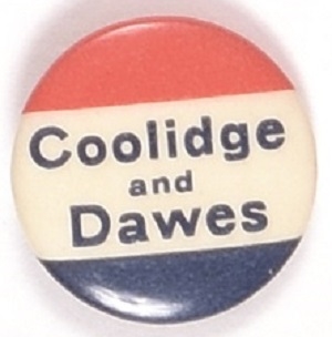 Coolidge and Dawes RWB Celluloid