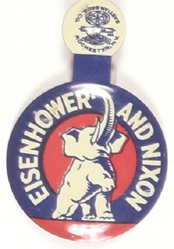 Eisenhower and Nixon Elephant Tab
