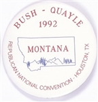 Bush, Quayle Montana 1992 Celluloid