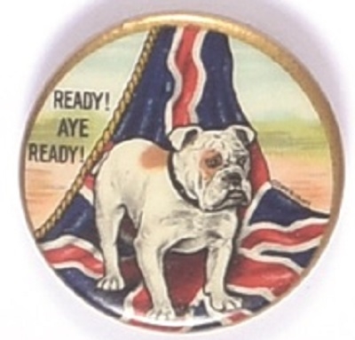 Ready! Aye Ready! World War II Bulldog Pin