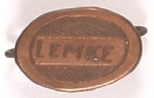 Lemke Union Party Metal Pin