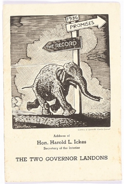Anti Landon Pamphlet by Harold Ickes