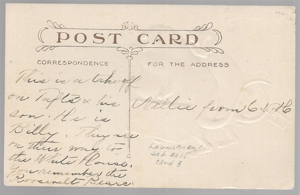 Taft Billy Possum Postcard