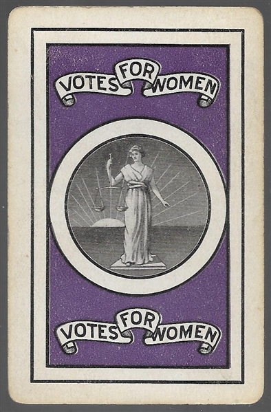 Votes for Women Playing Card