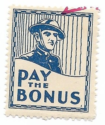 Pay the Bonus World War I Stamp