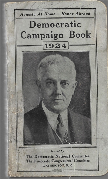 Davis 1924 Democratic Campaign Book