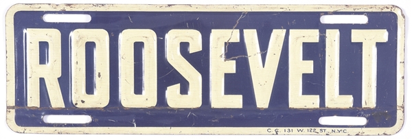 Blue and White FDR License